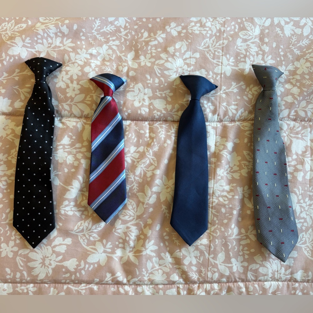 Boy’s Classic Clip Tie Set of Four